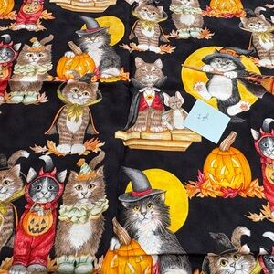 Big Cat Designs #H4047 by Hoffman. 2011 Cats in Halloween Costumes 2 yard cut.